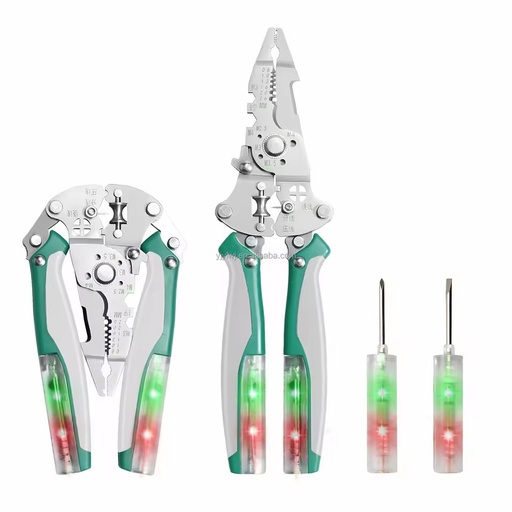 Popular Multi-Functional Electrician Folding Pliers New Metric Wire Stripper Crimping Tools Serrated Cutting Cable OEM