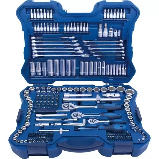 215pcs Car Repair Tool Ratchet Socket Spanner Set Socket Set Tool Kit All Carbon Steel With Heat Treatment