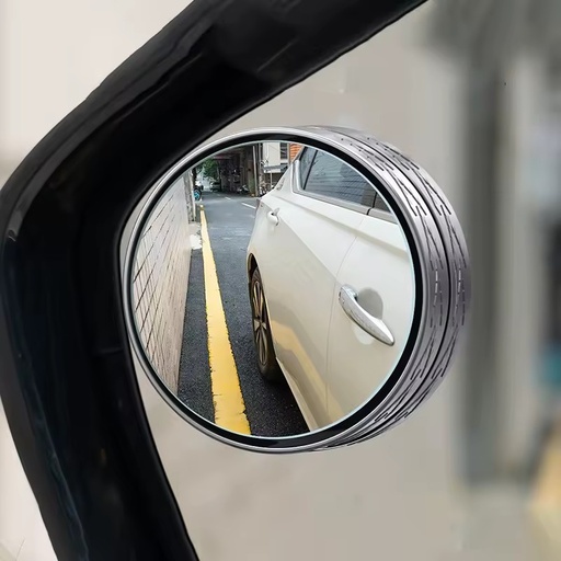 QY Luxury Universal Waterproof Convex Glass+ABS Car Blind Spot Mirror with Easy Installation Large Field View Wide-Angle Design