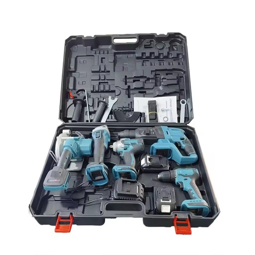 Power Tool Kit Drilling Machines Battery Cordless Electric Hammer Impact Drill Electric Wrench Brushless Drill Tools Combo Set