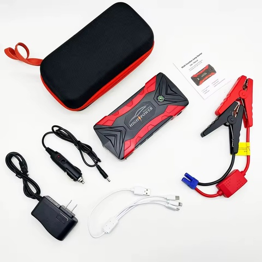 QY Portable Fast Charging 1000A Large Capacity Battery Emergency Ignition Outdoor Jump Starter Safety Hammer LED Lighting