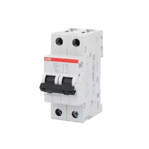 ABBs S200 Series Miniature Circuit Breaker High-end Genuine C-type 6kA Plastic Air Switch 2P Current 0.5~100A Flame Retardant