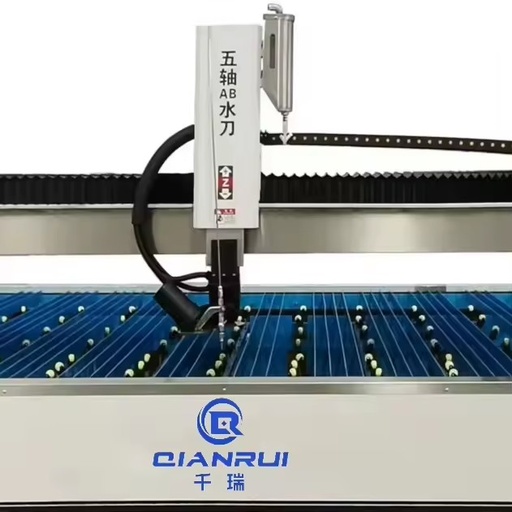 5 Axis Automatic CNC Bridge Water Jet Cutters High-Accuracy 3D Marble/Glass Cutting Machine Pump Motor 50W 380V 2 Years Warranty