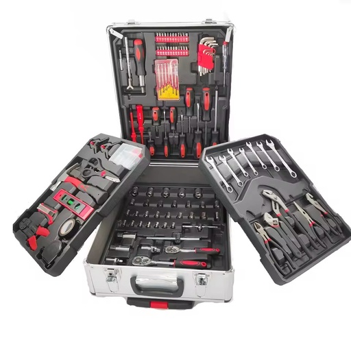 950pieces 186pc Mehanic Hand Tool Box Set Screwdriver Pliers in Portable Aluminum Trolley case