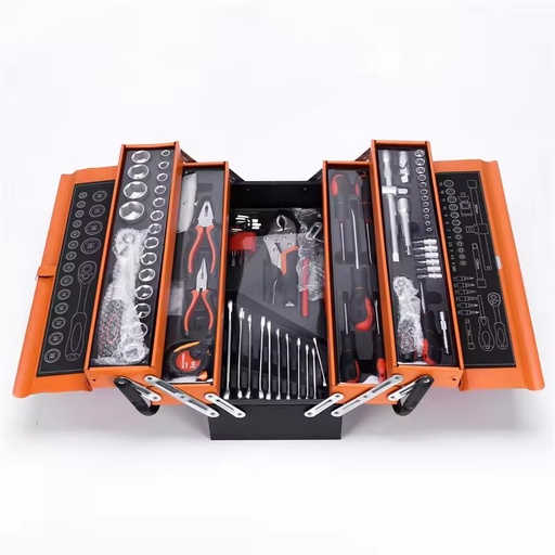 85pcs Socket Wrench Kit Tool Box Set Professional Tool Kit for Car Repairing Household Use Metal Box OEM Durable & Portable