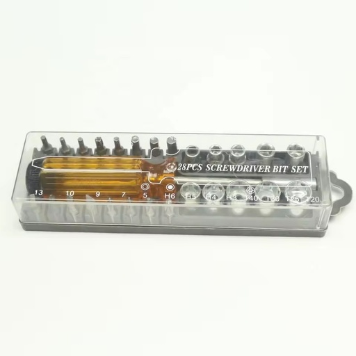 Promotional Cheap Price 28pcs Bit Set Screwdriver Handle Socket Set