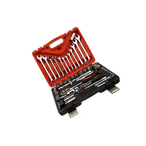 Factory High Quality Chrome Vanadium Steel Tools Box 61PCS Spanner Socket Set for Car Repair