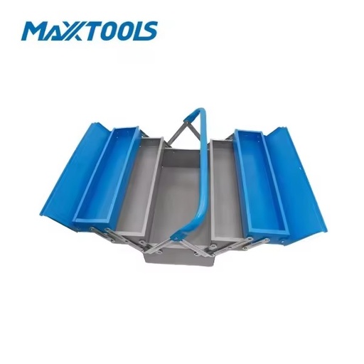 5 Tray Steel Tool Box Heavy Duty Portable Folding Tool Organizer Storage Case for Workshop Garage Hardware Tools