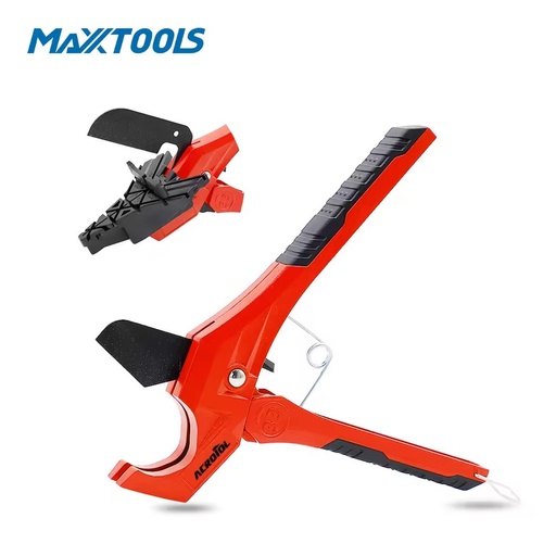 Professional Ratchet PVC Pipe Cutter 33mm Heavy Duty Plastic Pipe Cutting Tool for PVC PPR PEX Plumbing Installation