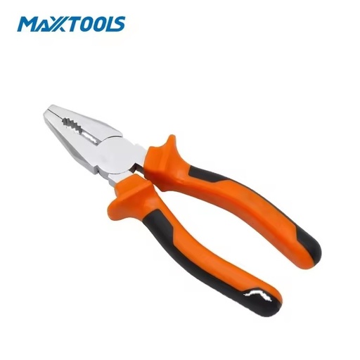 OEM Chrome Plated Combination Pliers Carbon Steel Serrated Jaw Heavy Duty Lineman Pliers for Electrical Repair Industrial Use