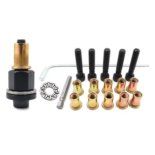 Rivet Nut Gun Drill Adapter Tool Set Rivet Gun Installation Kit Simple Manual
