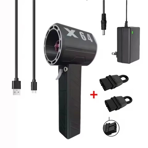 X64 Handheld Fan Car Violent Air Blower Wireless Air Gun 64mm Brushless Motor Powerful Electric Strong Dust Blower