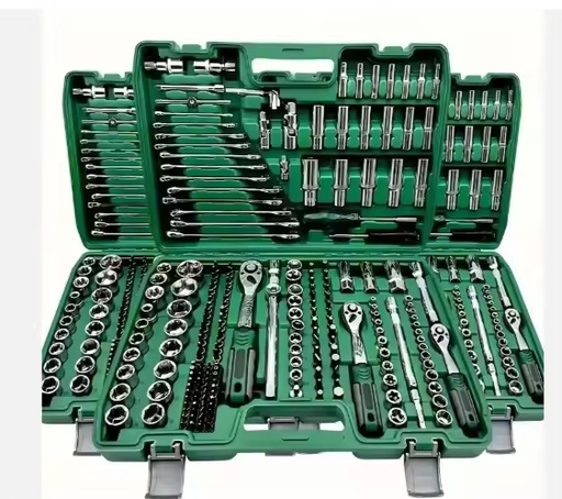 Automotive Mechanic Socket Set with Oil Filter Wrench Kit, Car Repair Hand Tools, Garage Service Tool Box Combination