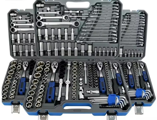 High Quality 216PCS 72 Teeth Pearl Nickel Matte Mechanic Tool Set for Car Auto Motorcycle Bike Repair OEM Customizable