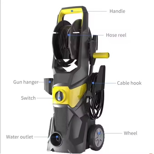 High Pressure Cleaner 140 bar 1200w 220v Electric Power Washer Pressure Washer Machine Car Washer