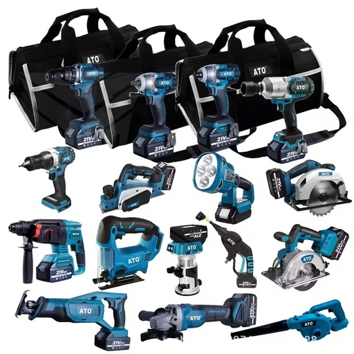 Socket Set 15pcs in One 4.0Ah 5.0Ah 6.0Ah 20V 21V Makas Lxt1500 15-tool 18-Volt Power Tools Cordless Tools Combo Set Kit