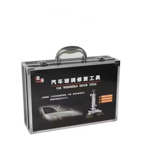 YXJH Hot Windshield Bull's Eye Repair Tool with Vacuum Pump Resin Glass Repair Kit Crack Car Scratch Removal Black