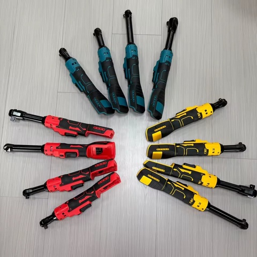 Electric Ratchet 3/8 Cordless Power Tool 90 Degree Right Angle Torque Wrench for Car Tight Spaces Fastener Removal