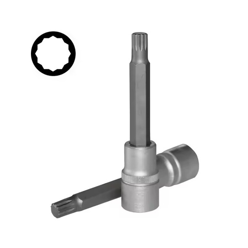 1/2" Dr. Cylinder Head Bolt Tools Bit Socket M9.5 100MM Mostly for Nissan Honda & Toyota Car