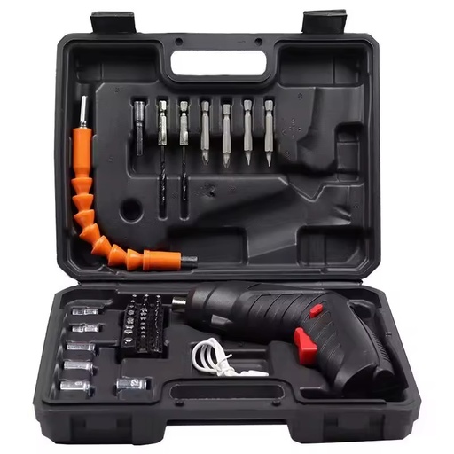 Rechargeable Mini Electric Screwdriver Tool Set Furniture Installation and Telecommunications Maintenance Power Tool Kit
