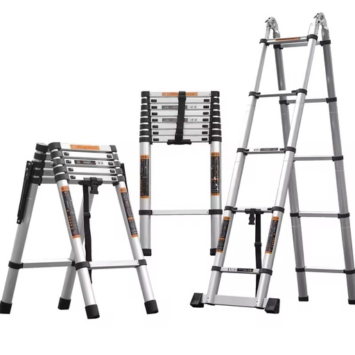 Aluminum Alloy Multifunctional Telescopic Ladder-Portable Foldable Ladder for Modern Warehouse Use