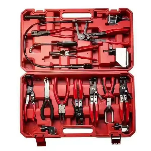 9-Piece Set Automobile Hose Clamp Removal Tool with High Carbon Steel and Zinc Plating