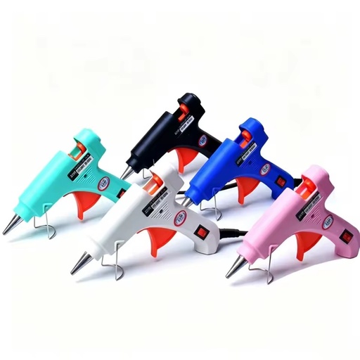 Hot-selling Hot Melt Glue Gun Stand for Crafts DIY Jewelry Making; 20W Electric Plug-in High-Temperature Glue Gun 11mm Glue