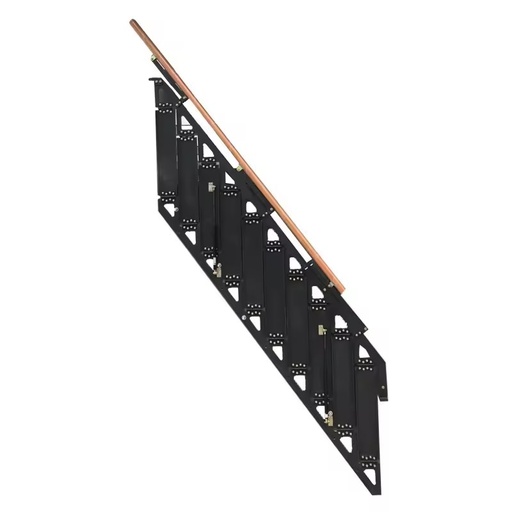 Aluminum Alloy Wall Folding Staircase Household Side Ladder with 300kg Load Capacity 2m Size