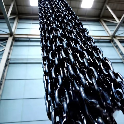 High Strength Manganese Steel Lifting Chain Heavy Duty Mining Chain Polished Alloy Steel Round Link Chain for Loading