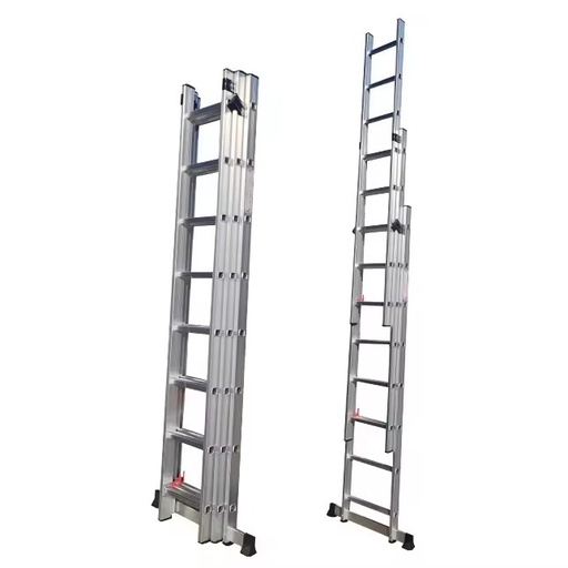 Aluminum Alloy Modern Multifunctional Folding Telescopic Ladder 6 Steps 150kg Load Capacity 3m-7m