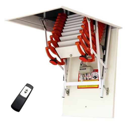 Electric Attic Ladder Telescopic Attic Ladder Invisible Manual Attic Ladder Home Indoor Fully Automatic Folding Elevator