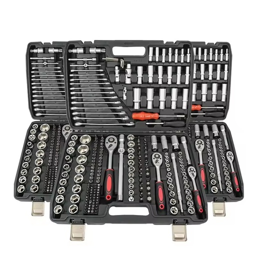 216 PCS Industrial Grade Auto Repair Tool Set | CRV Chrome Vanadium Steel | Complete Socket & Wrench Kit for Mechanics & DIY
