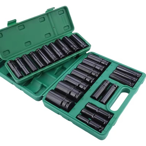 Tools 15 Pieces Socket Spanner Set Lengthened Pneumatic Hexagonal Large Flying Sleeve Wrench Sleeve Set