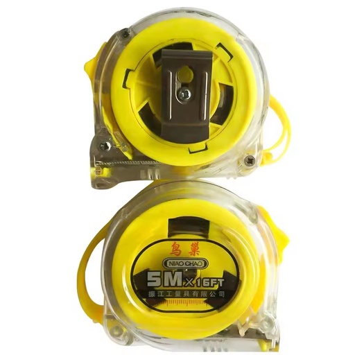 Custom Brand Retractable New ABS Transparent Automatic Length 5m Ruler Shell Sell Cheap Tape Measure
