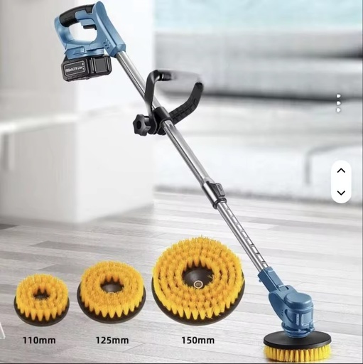 68V 1000W Brushed Motor Industrial Retractable Cleaning Brush for Household Industrial Use Bathroom/Courtyard Sweeping Polishing