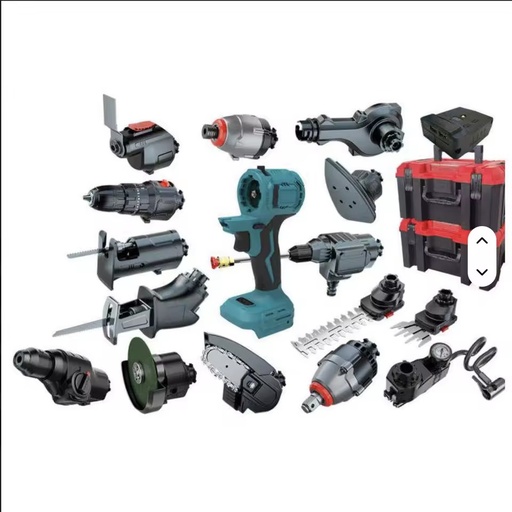 21V Brushless Cordless 16-in-1 Stainless Steel Power Tool Set Impact Drill Electric Wrench Lithium Battery Hard Case OEM DIY