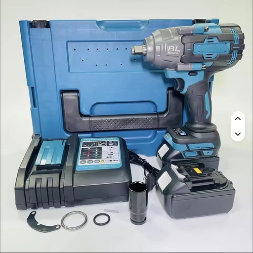 1/2" Heavy Duty Brushless Battery Power Torque Wrench Rechargeable Portable Cordless Electric Impact Wrenches With Fast Charger