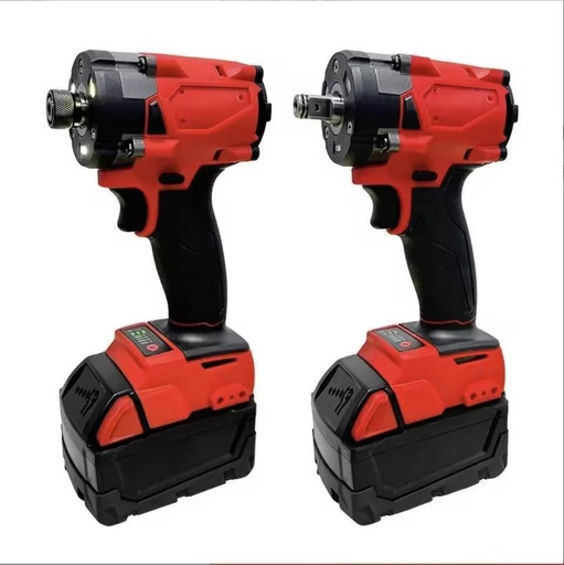 Industrial 24V Brushless 12A High-Power Impact Wrench 1000Nm Max Torque 3500 Impact Frequency Rechargeable Lithium Battery DIY