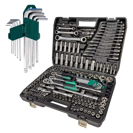 150pc Combination Wrench Set Heavy Duty Repair Hand Tools With Oem Support Complete Socket Kit in Hard Case Packaging-001
