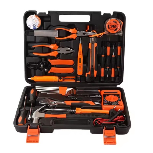 35-Piece Multi-Function Electric Toolbox Set Household & Electrician Repair Kit Professional Home Maintenance DIY Tools