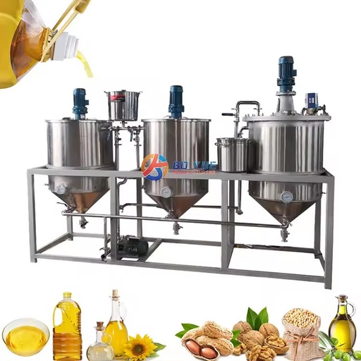 500kg/day Semi-Automatic Oil Refinery Machine for Edible Oil Production Olive & Sesame Oil Refining High Yield Good Price