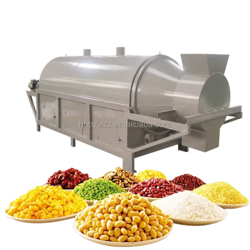 Industrial Rotary Drum Drying Machine for Rice and Paddy Food Processing High Efficiency Low Cost Electric Heating