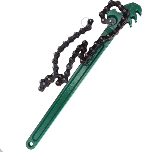 Premium 8-12 Inch Carbon Steel Belt Chain Wrench Corrosion-Resistant Tool for Automotive Oil Filter Maintenance 003
