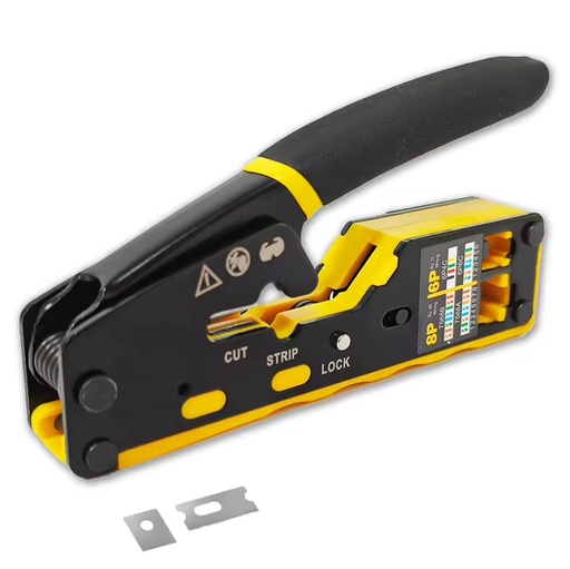Ethernet Rj 45 Pass Tools Wire Stripper Plier Crimp Network Cable 8p8c Cat6a Cat7 Crimper Rj45 Crimping Tools