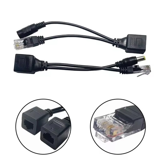 Outdoor Standard 48V to 12V 15.4W Waterproof Adapter Poe Switch Splitter Injector Poe Separator