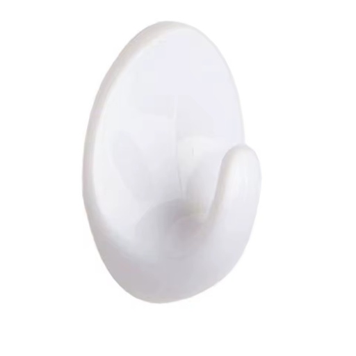 Panpal ABS Self Adhesive Picture Hooks Small Oval 38x28mm White for Home Office School & Retail Industry Use