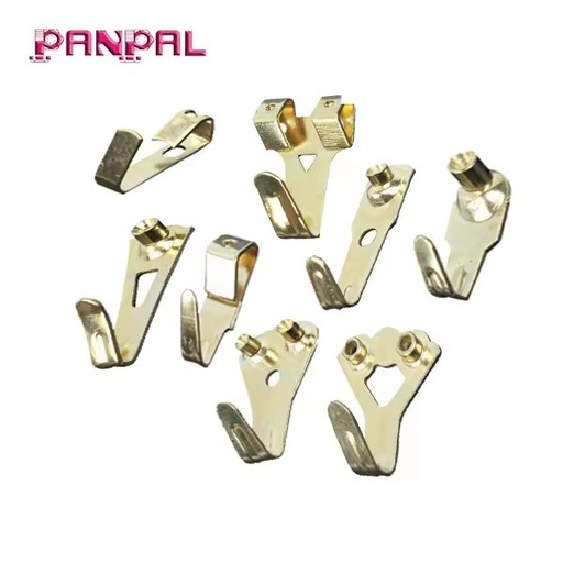 BSCI Factory Customized Package Iron Brass Plated Picture Frame Hanging Hooks