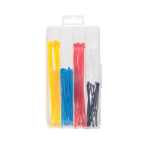 Multi Colour Nylon Zip Tie Set Self Locking Cable Ties Assortment Factory Wholesale with Storage Box for Wire Organization Work