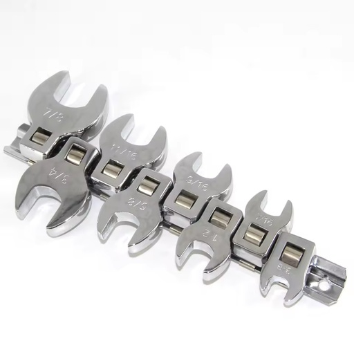 8 Piece 3/8 Inch Drive Crowfoot Wrench Set Crow Foot Wrench Metric/SAE