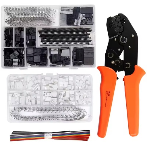 SN-28B Crimping Pliers Tool Set-1550pcs 2.54mm Dupont Connectors and Crimp Pins 460pcs JST-XH JST Connector Kit